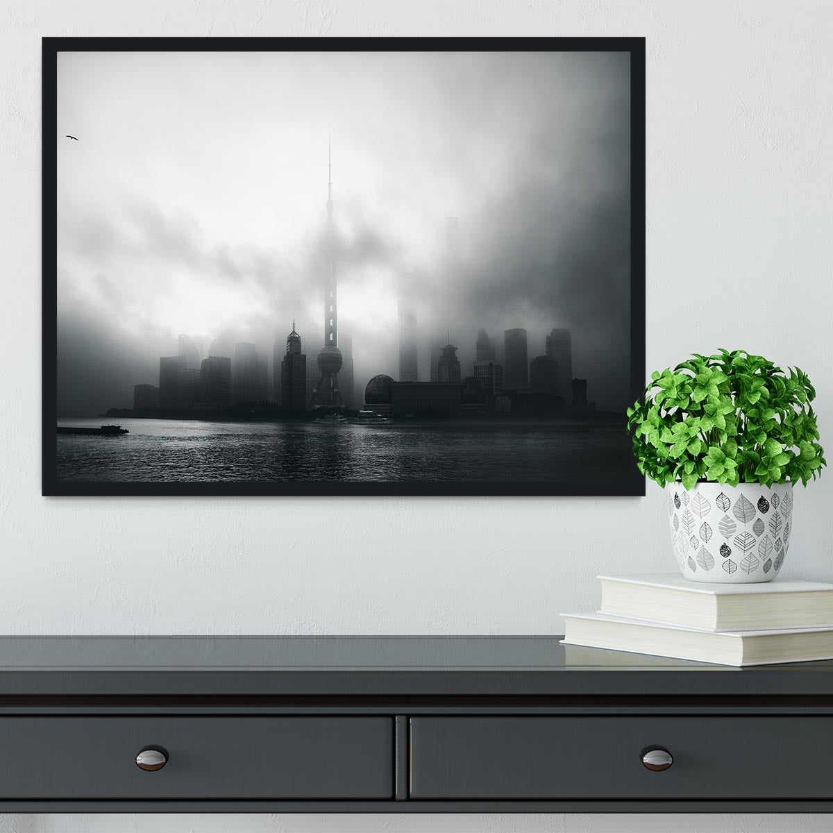 Pudong Early Morning Framed Print - Canvas Art Rocks - 2