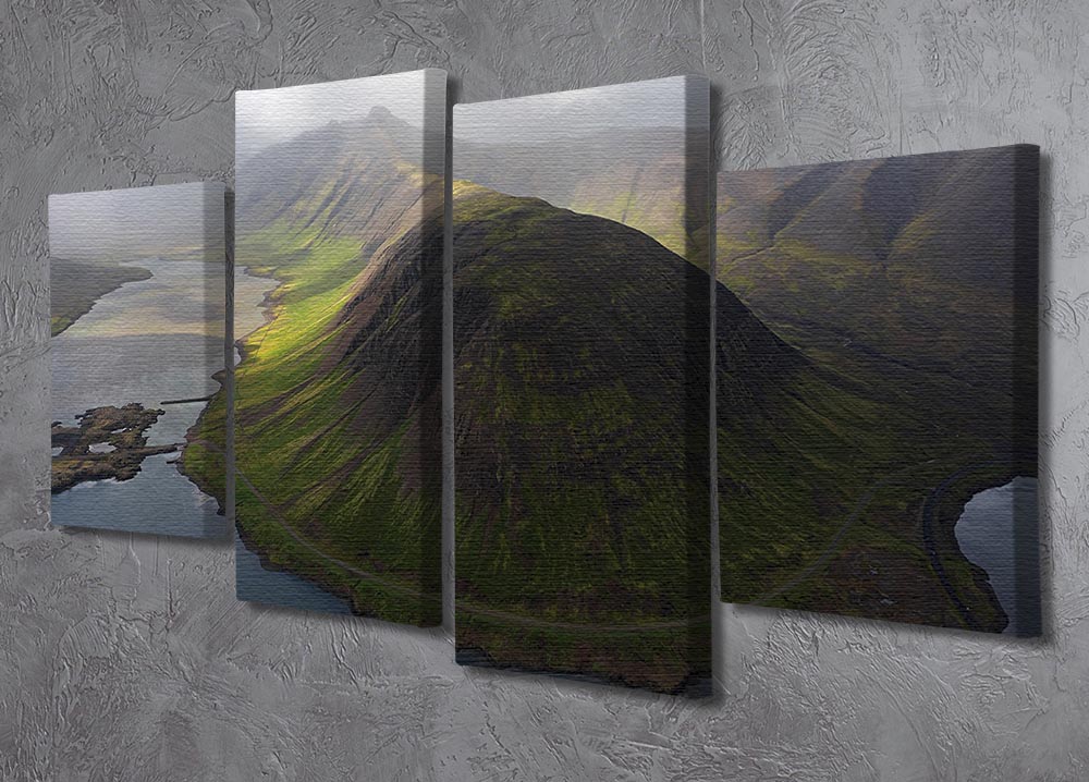 Snaefellsnes Peninsula 4 Split Panel Canvas - Canvas Art Rocks - 2