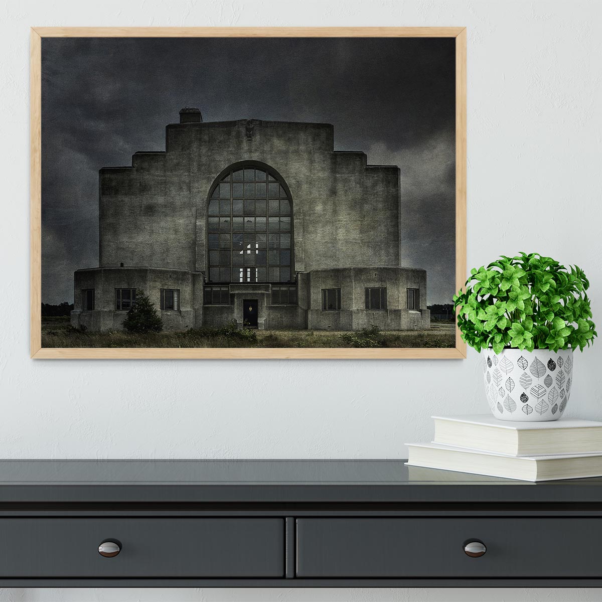 Old Building At Night Framed Print - Canvas Art Rocks - 4