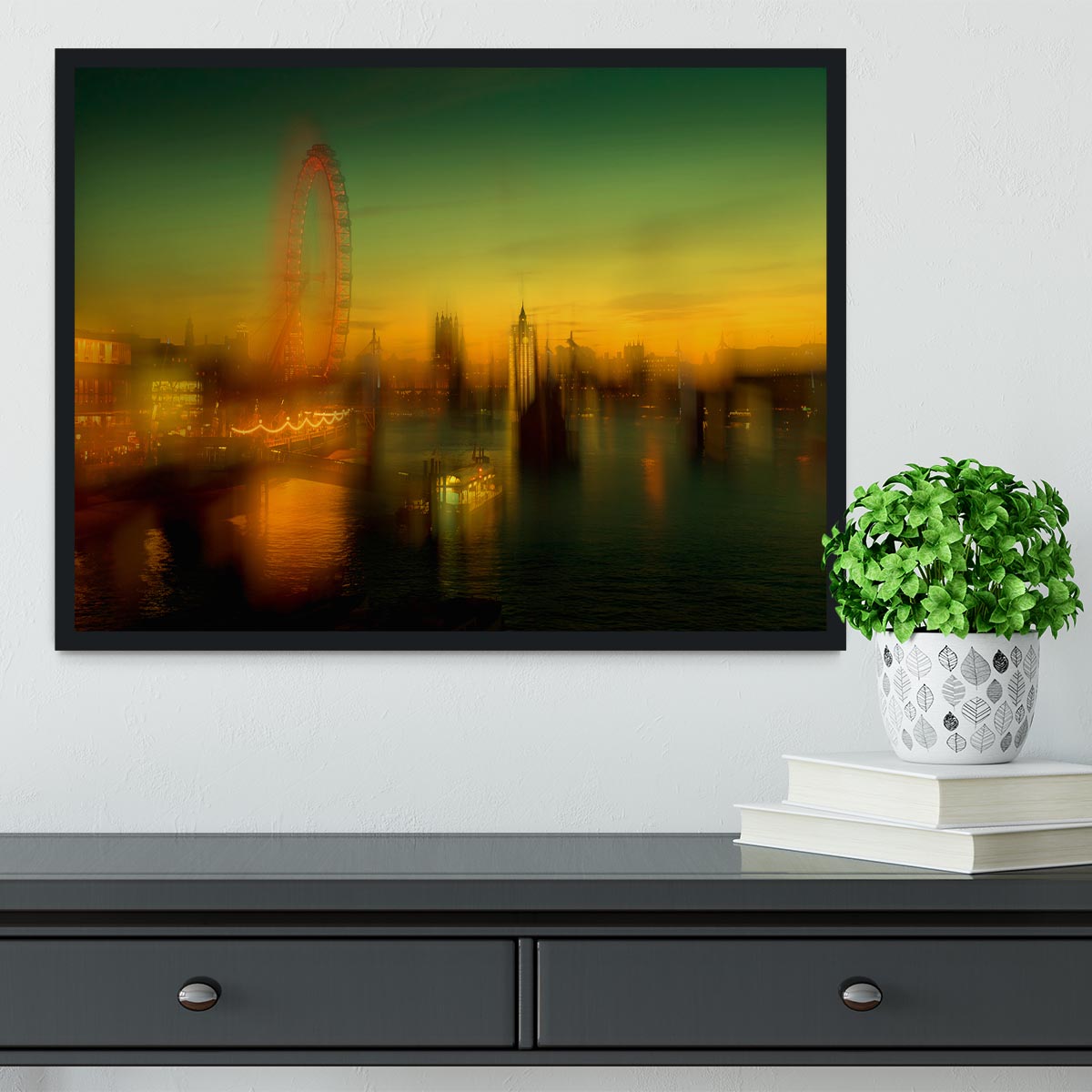 London at Dusk Framed Print - Canvas Art Rocks - 2