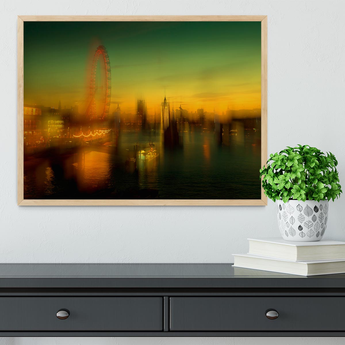 London at Dusk Framed Print - Canvas Art Rocks - 4