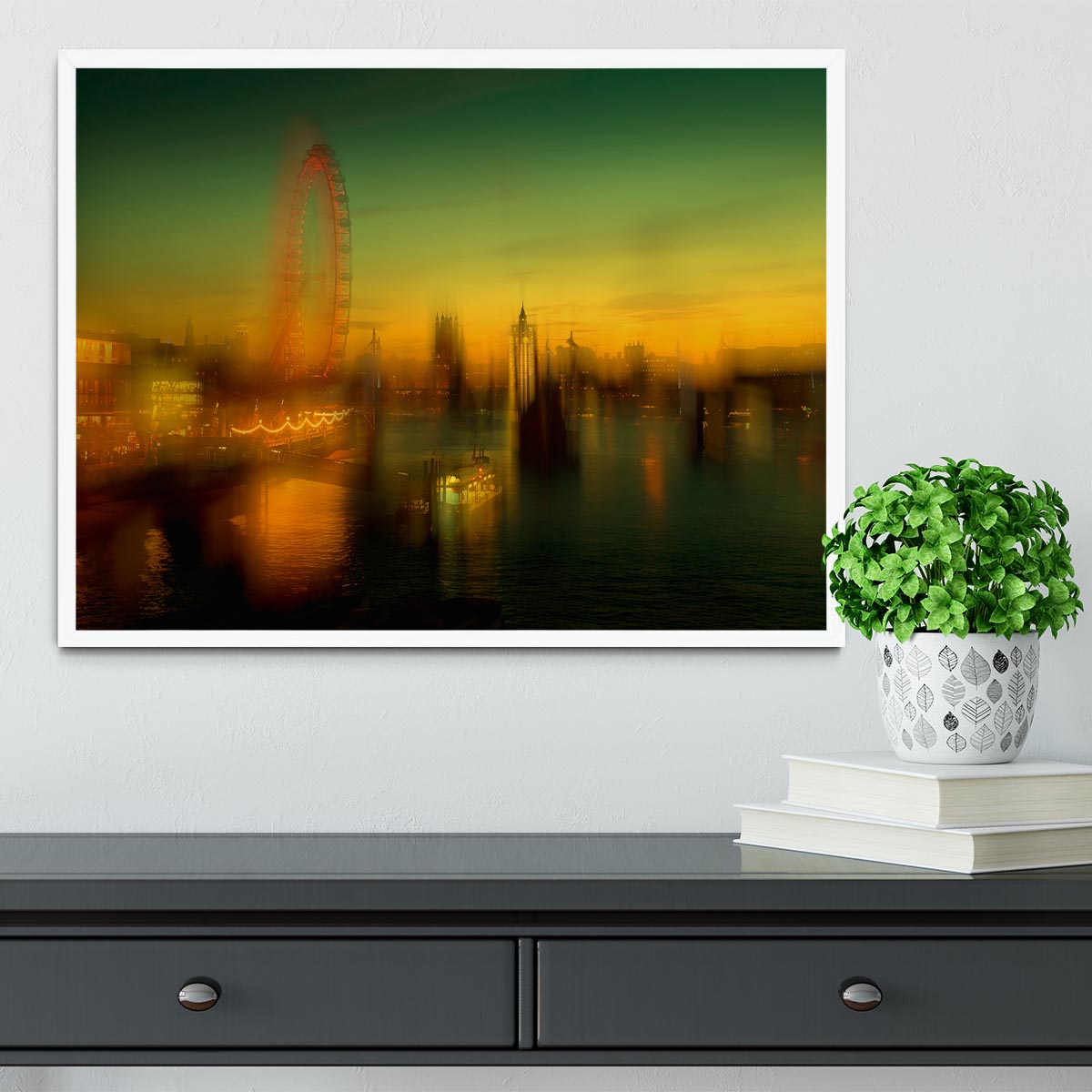 London at Dusk Framed Print - Canvas Art Rocks -6