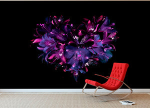 Purple Lily Wall Mural Wallpaper - Canvas Art Rocks - 2