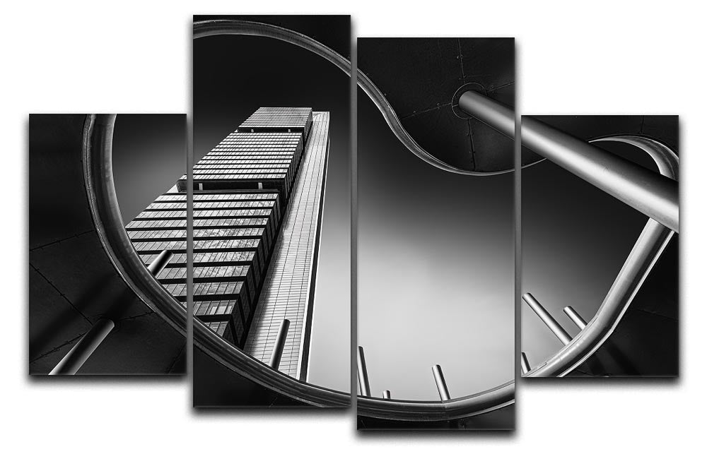 Foster Tower 4 Split Panel Canvas - Canvas Art Rocks - 1