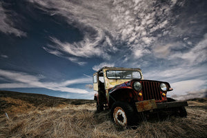 Abandoned Truck On The Countryside Wall Mural Wallpaper - Canvas Art Rocks - 1