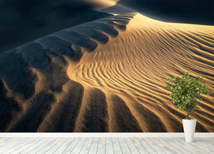 Ripples On The Desert Wall Mural Wallpaper - Canvas Art Rocks - 4