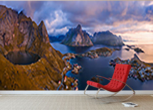 View Of Lofoten Wall Mural Wallpaper - Canvas Art Rocks - 2