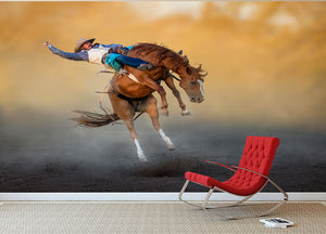 Cowboy Rodeo Part 2 Wall Mural Wallpaper - Canvas Art Rocks - 2