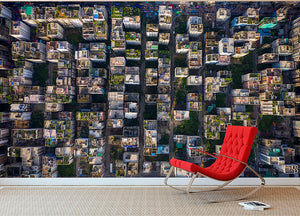 City Rooftops Wall Mural Wallpaper - Canvas Art Rocks - 2