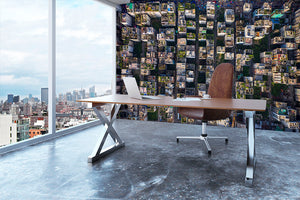 City Rooftops Wall Mural Wallpaper - Canvas Art Rocks - 3