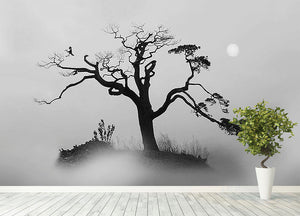 Pine tree In The Fog Wall Mural Wallpaper - Canvas Art Rocks - 4