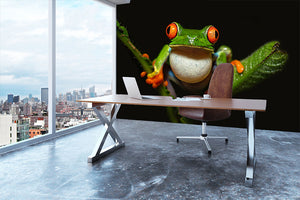 Red-eyed tree frog Wall Mural Wallpaper - Canvas Art Rocks - 3