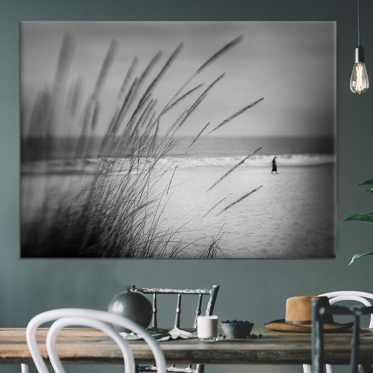 A Walk Along The Seafront Canvas Print or Poster - Canvas Art Rocks - 3