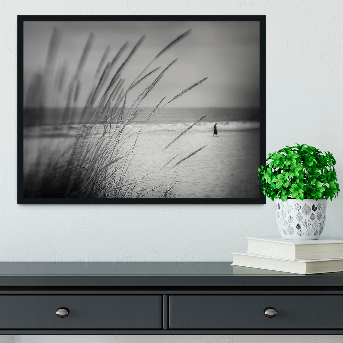 A Walk Along The Seafront Framed Print - Canvas Art Rocks - 2