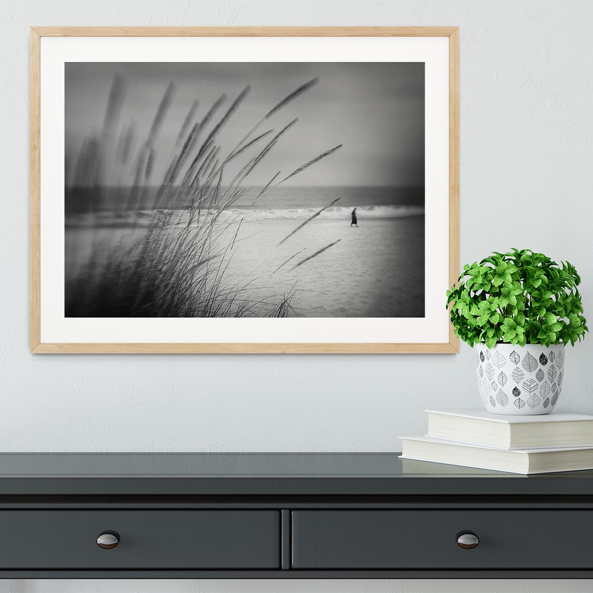 A Walk Along The Seafront Framed Print - Canvas Art Rocks - 3