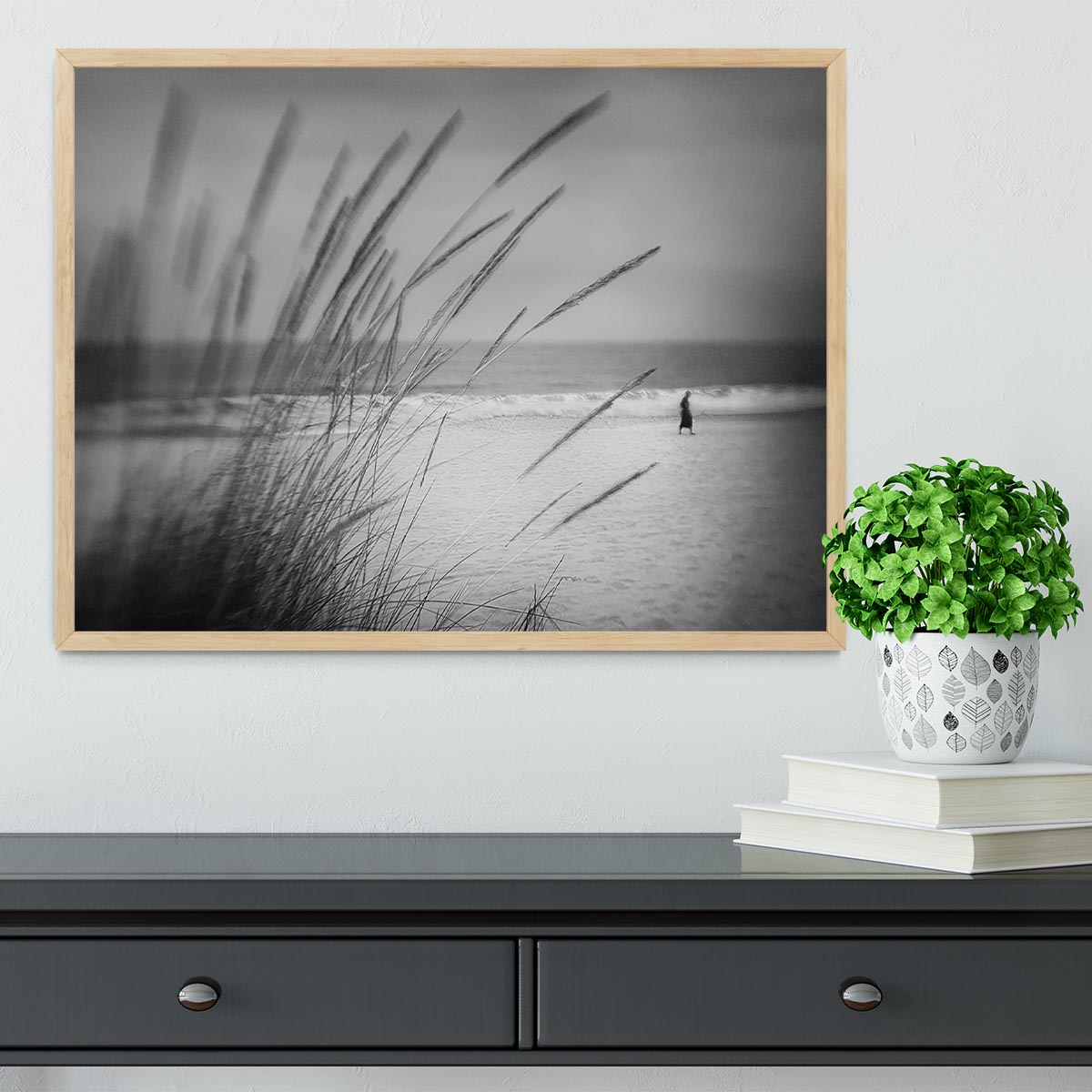 A Walk Along The Seafront Framed Print - Canvas Art Rocks - 4