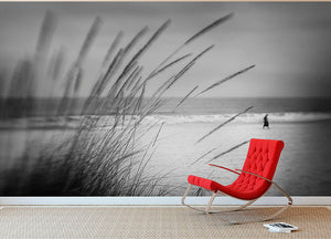 A Walk Along The Seafront Wall Mural Wallpaper - Canvas Art Rocks - 2