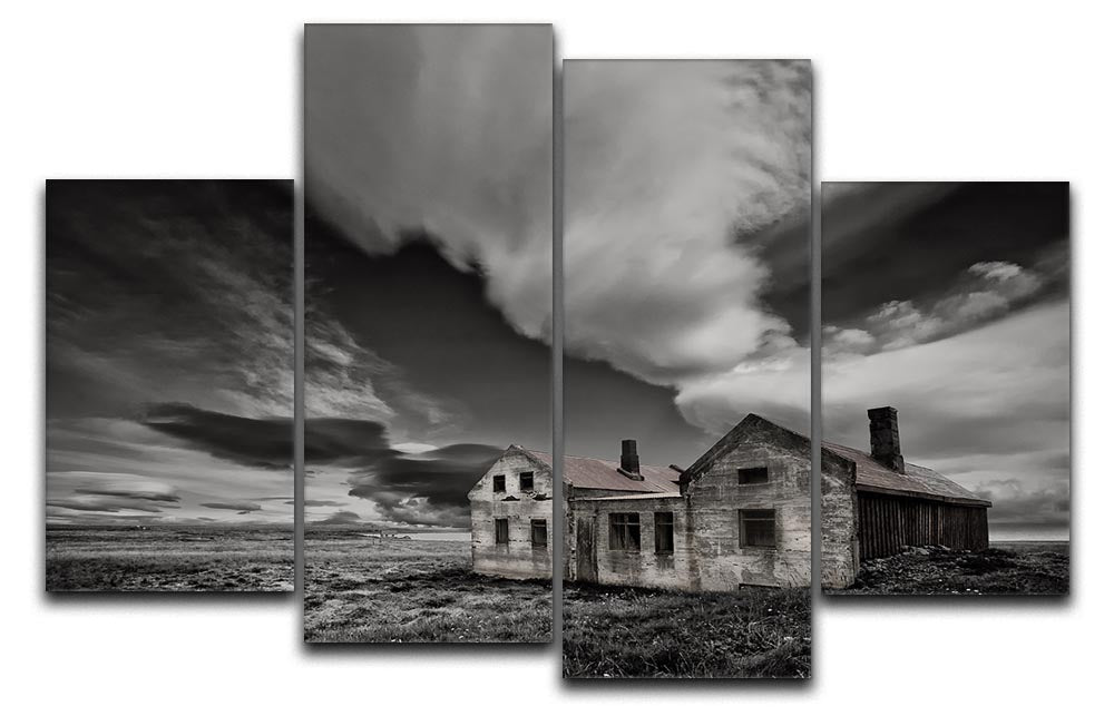 Abandoned Beachside House 4 Split Panel Canvas - Canvas Art Rocks - 1