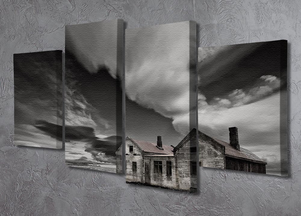 Abandoned Beachside House 4 Split Panel Canvas - Canvas Art Rocks - 2