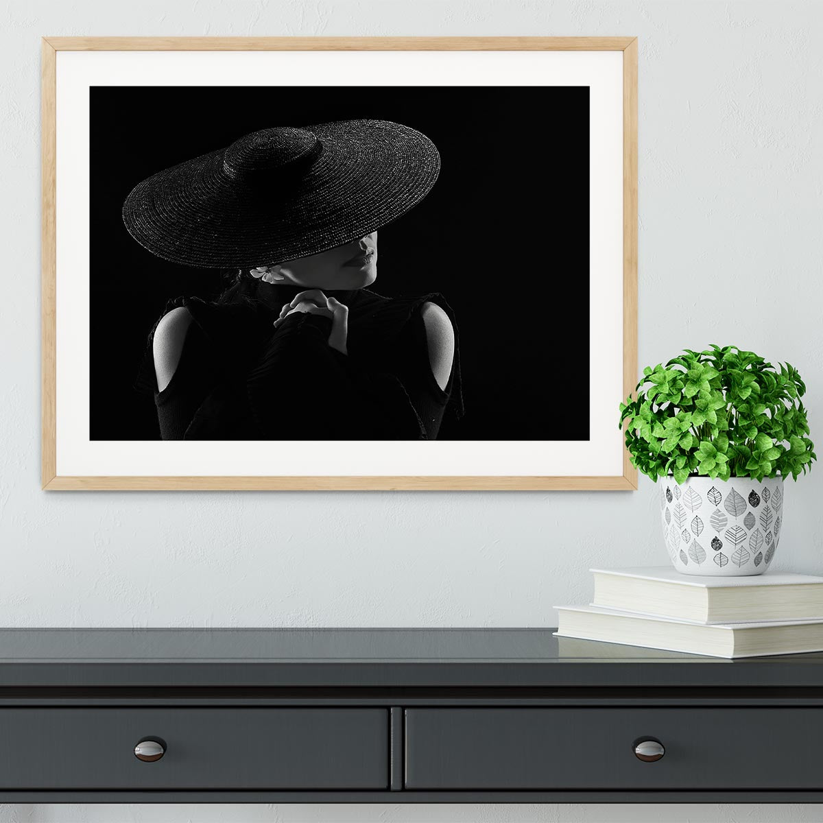 A Woman In A Hate Framed Print - Canvas Art Rocks - 3