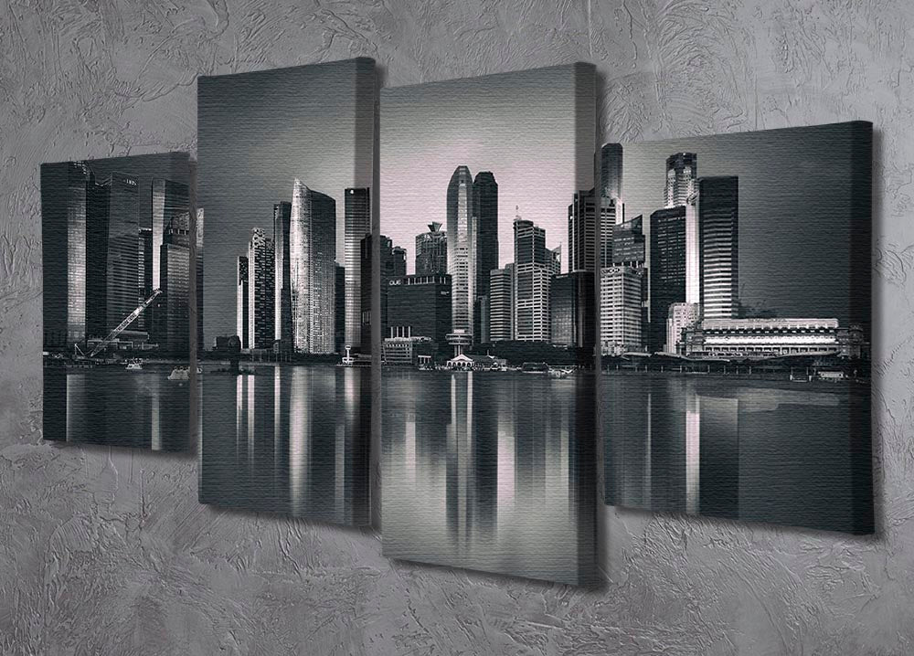 Marina bay 4 Split Panel Canvas - Canvas Art Rocks - 2