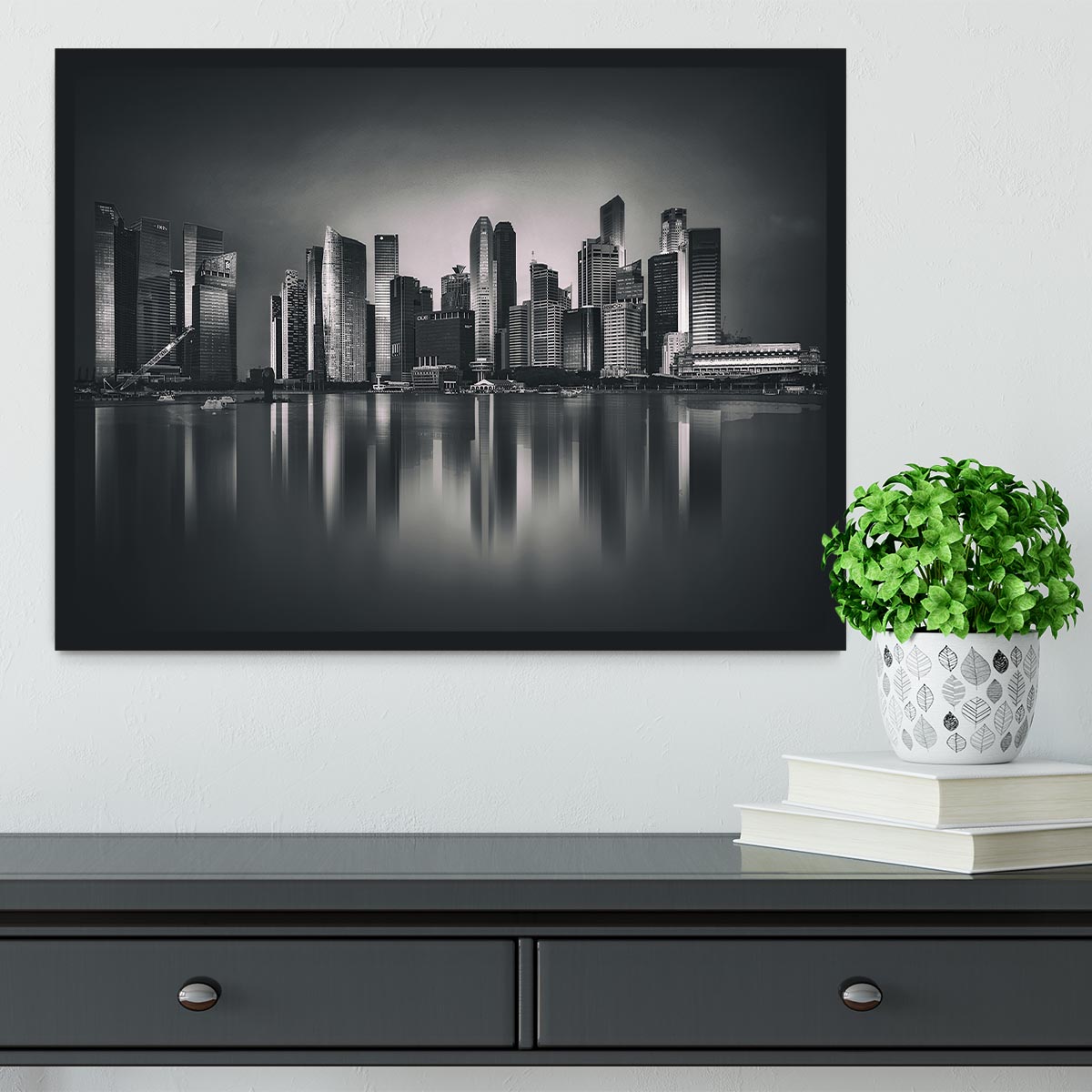 Marina bay Framed Print - Canvas Art Rocks - 2