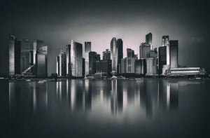 Marina bay Wall Mural Wallpaper - Canvas Art Rocks - 1