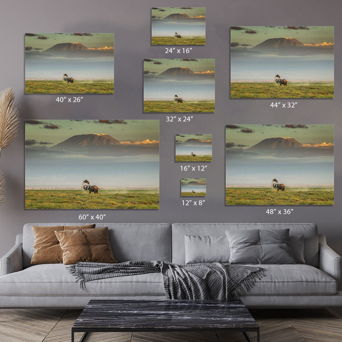 An Elephant Playing In The Dirt Canvas Print or Poster - Canvas Art Rocks - 7