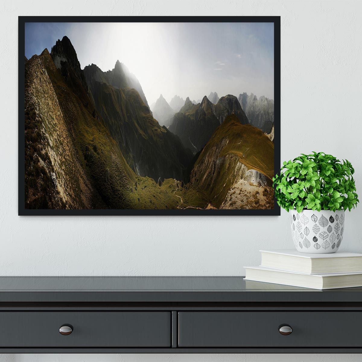 Nationalpark Schweiz Framed Print - Canvas Art Rocks - 2