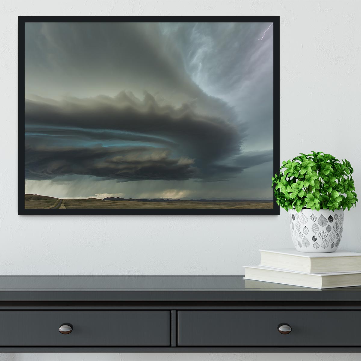 Huge Supercell Framed Print - Canvas Art Rocks - 2