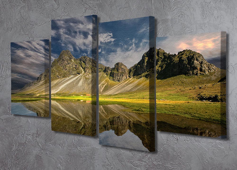 Tranquillity 4 Split Panel Canvas - Canvas Art Rocks - 2