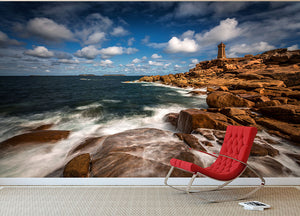 Le Phare De Ploumanac'h Wall Mural Wallpaper - Canvas Art Rocks - 2