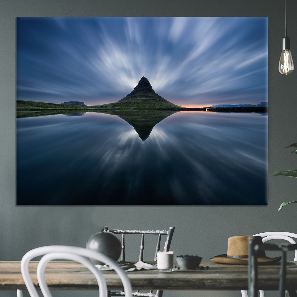 A Night At Kirkjufell Canvas Print or Poster - Canvas Art Rocks - 3