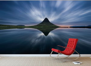 A Night At Kirkjufell Wall Mural Wallpaper - Canvas Art Rocks - 2