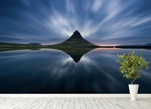 A Night At Kirkjufell Wall Mural Wallpaper - Canvas Art Rocks - 4