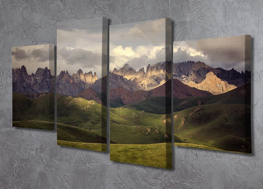 Tibetan Plateau 4 Split Panel Canvas - Canvas Art Rocks - 2