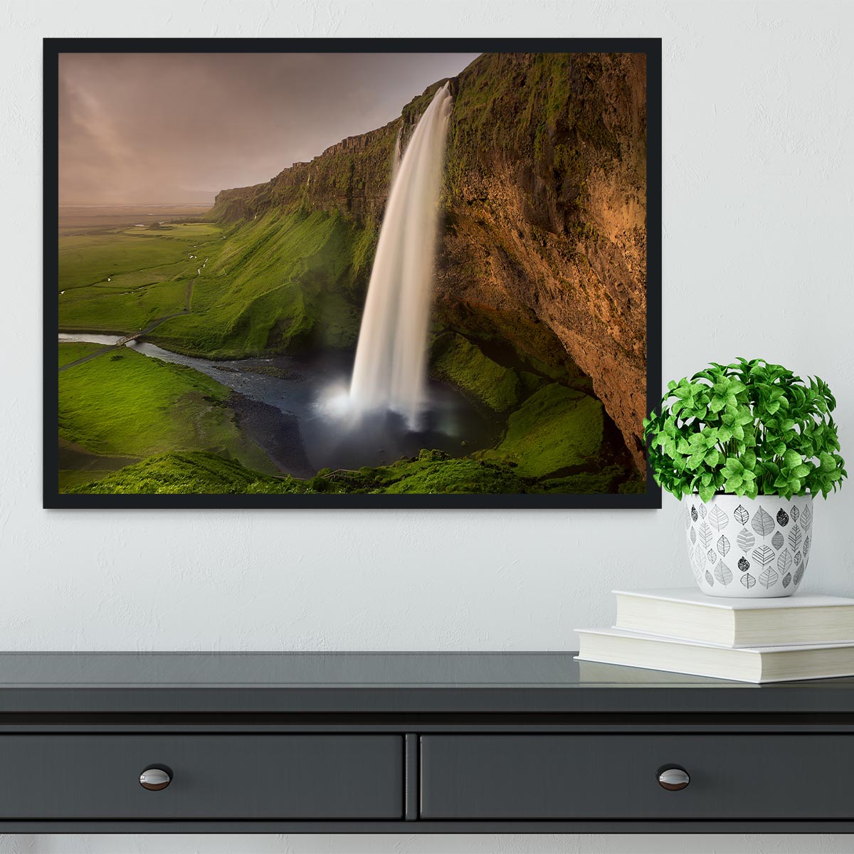 Seljalandsfoss Framed Print - Canvas Art Rocks - 2