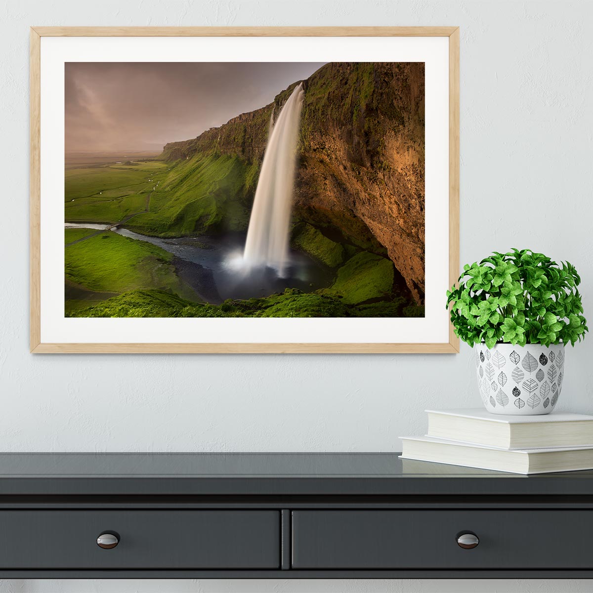 Seljalandsfoss Framed Print - Canvas Art Rocks - 3