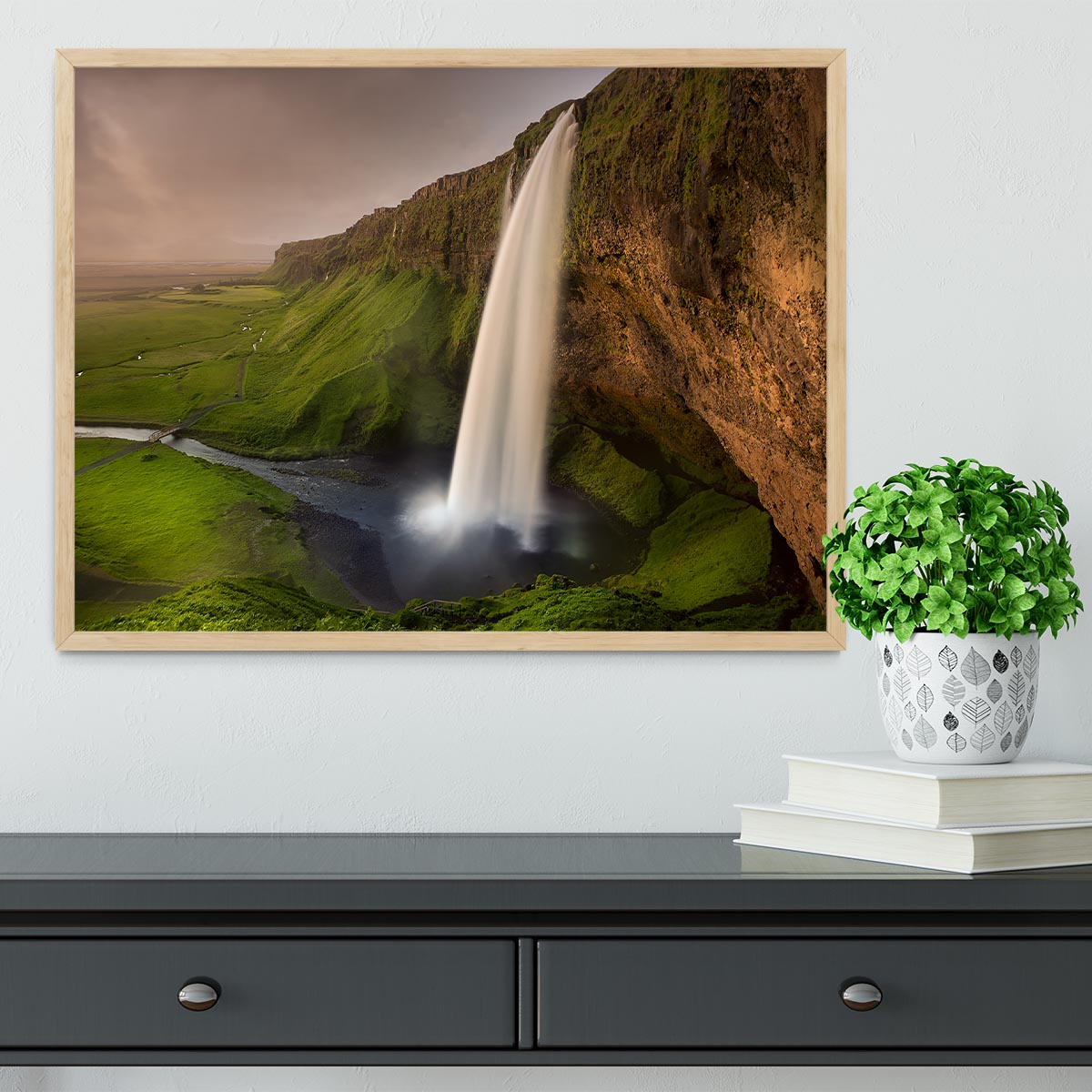 Seljalandsfoss Framed Print - Canvas Art Rocks - 4