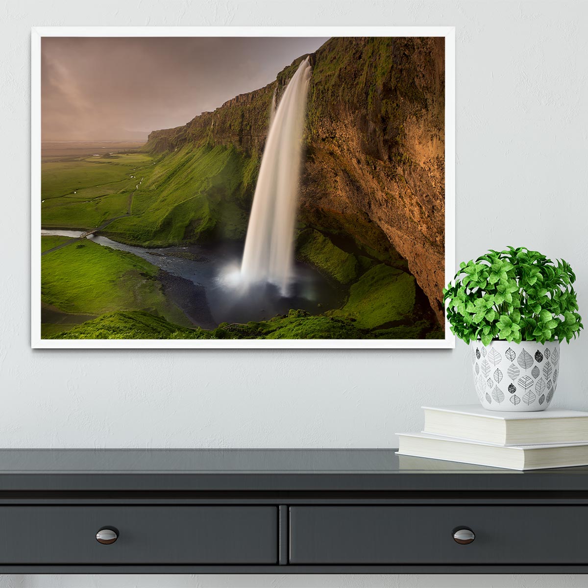 Seljalandsfoss Framed Print - Canvas Art Rocks -6