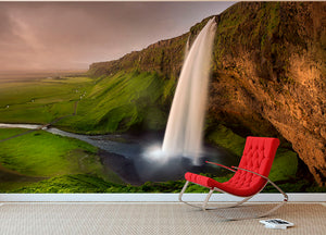 Seljalandsfoss Wall Mural Wallpaper - Canvas Art Rocks - 2