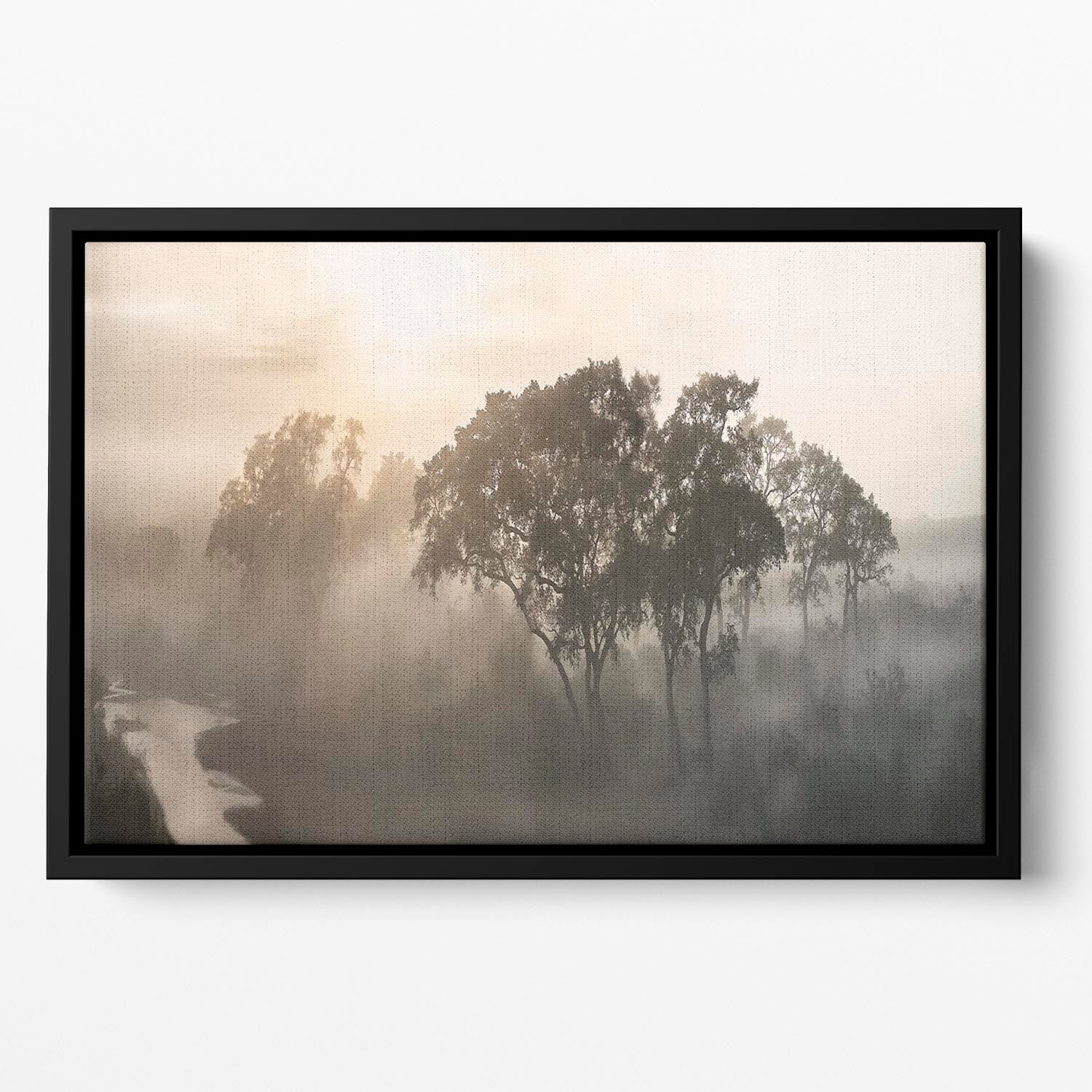 Savana Sunrise Floating Framed Canvas - Canvas Art Rocks - 2