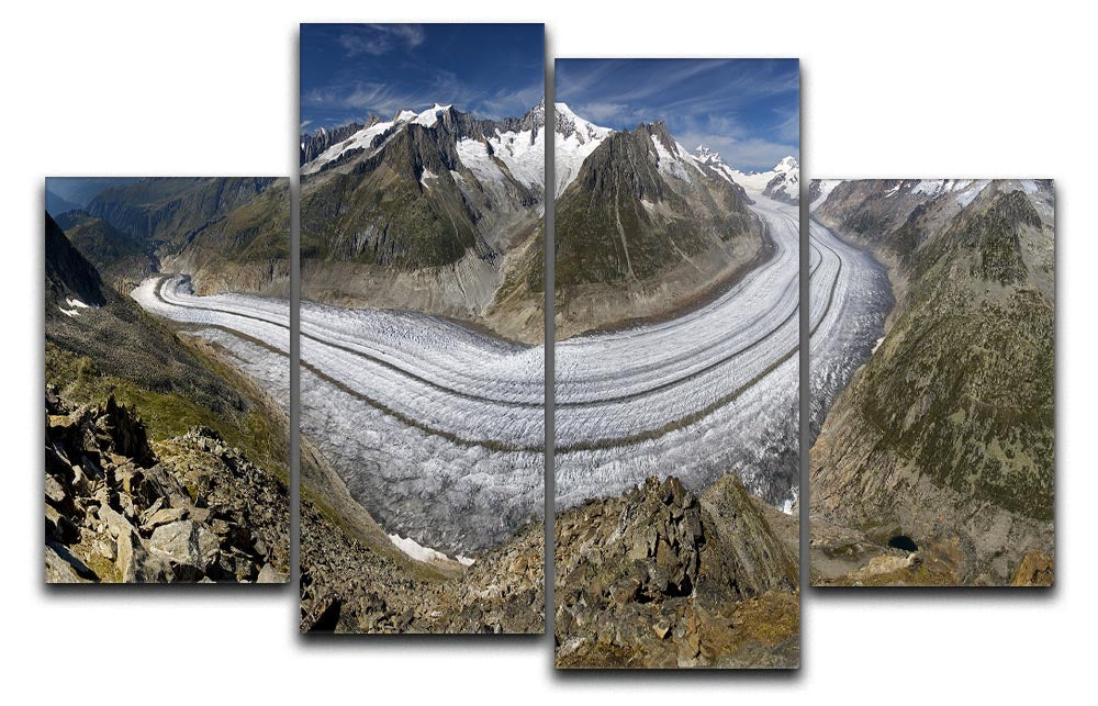 Aletschgletscher 4 Split Panel Canvas - Canvas Art Rocks - 1