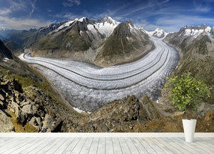 Aletschgletscher Wall Mural Wallpaper - Canvas Art Rocks - 4