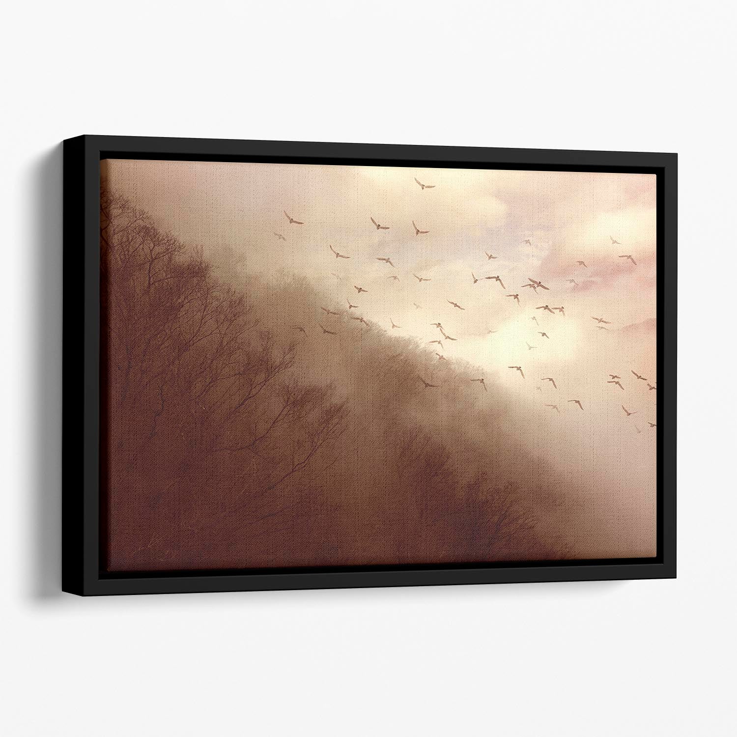 Departure Floating Framed Canvas - Canvas Art Rocks - 1