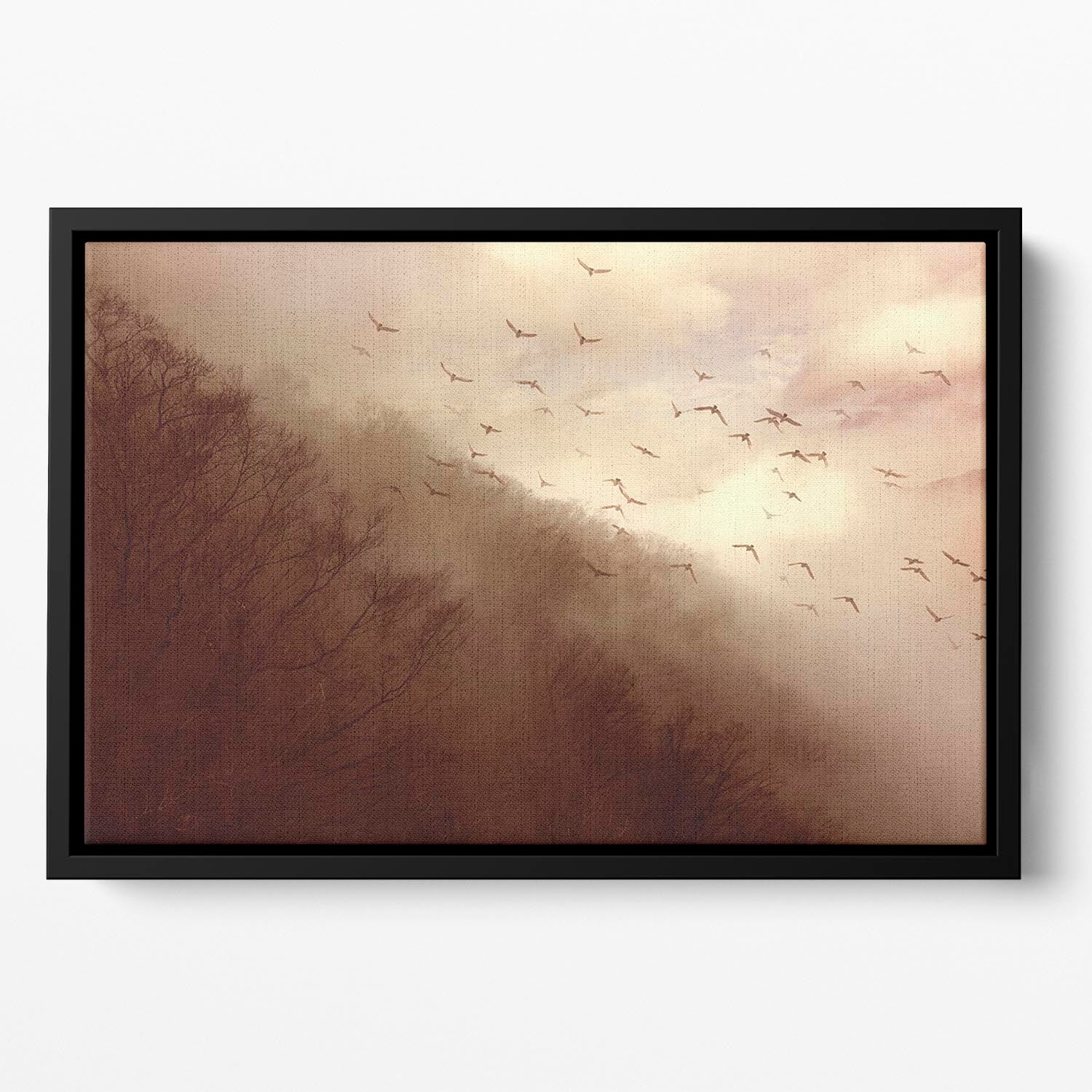 Departure Floating Framed Canvas - Canvas Art Rocks - 2