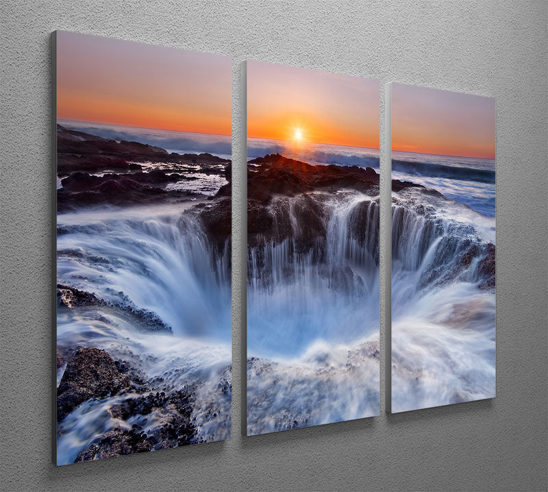 Thorsa Well 3 Split Panel Canvas Print - Canvas Art Rocks - 2