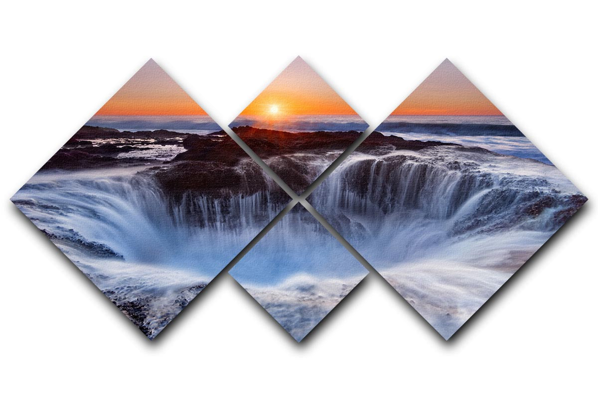 Thorsa Well 4 Square Multi Panel Canvas - Canvas Art Rocks - 1