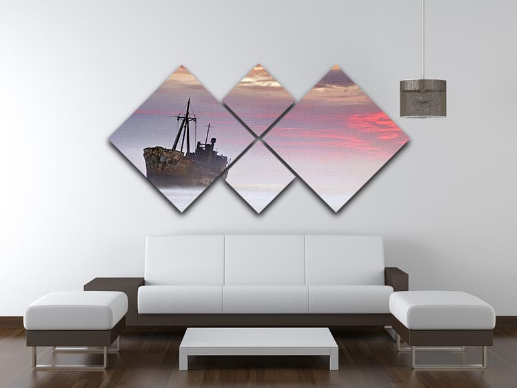 The Dark Traveler 4 Square Multi Panel Canvas - Canvas Art Rocks - 3