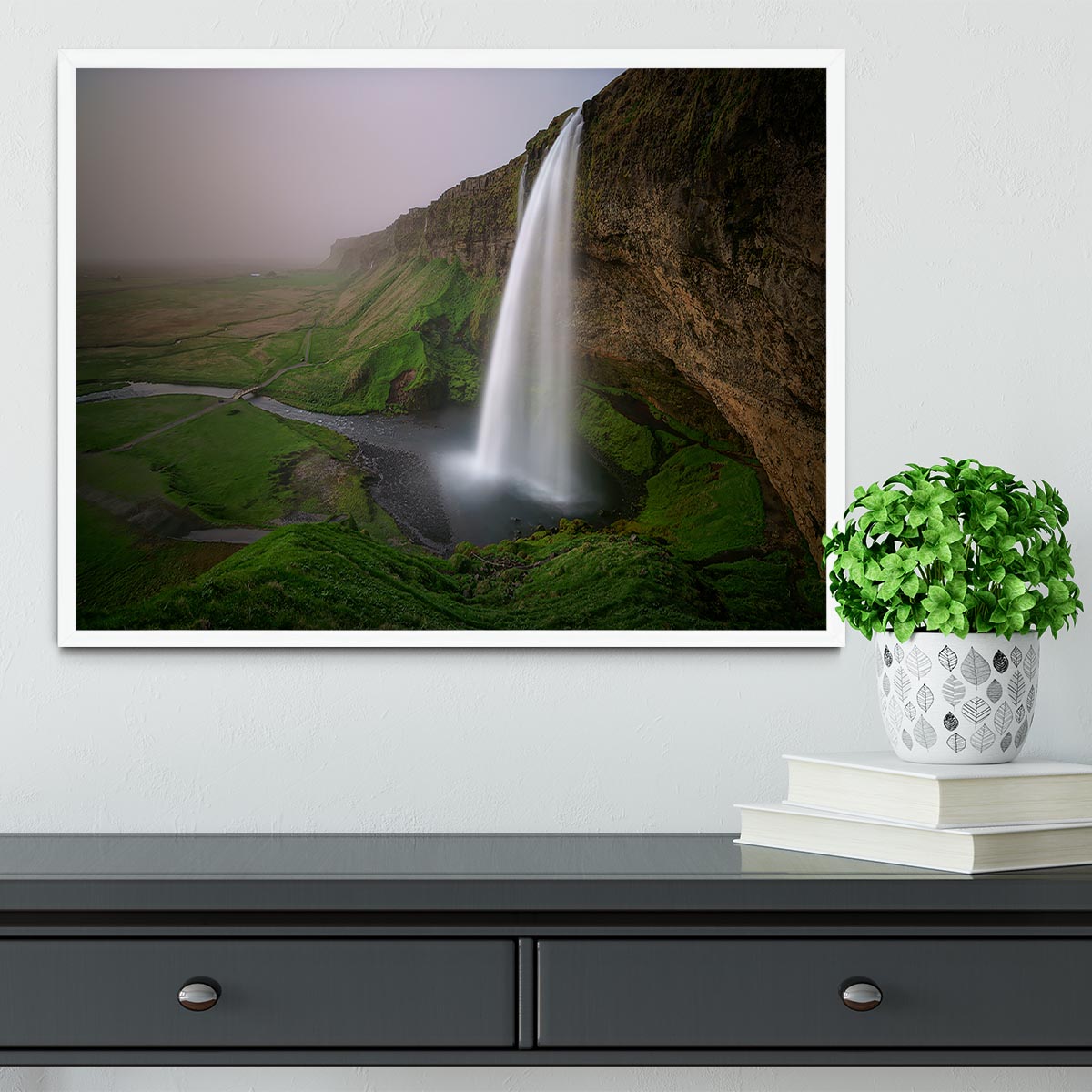 With Ash From The Volcano Framed Print - Canvas Art Rocks -6